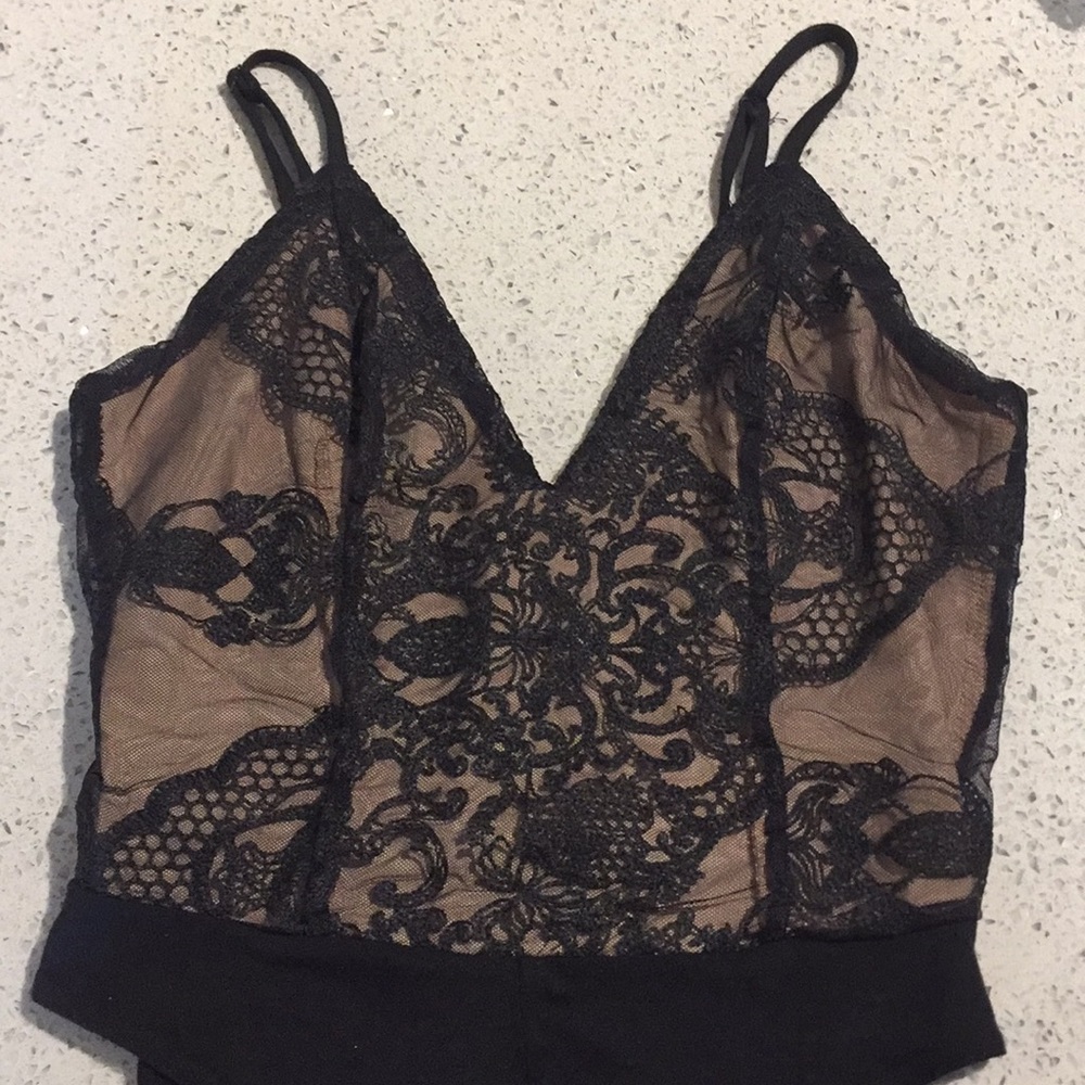 Black and Tan body suit